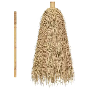 Sombrilla de Hojas de Palma Estilo Boho para Verano, con Base de Bambú, Decoración para Patio, Soporte de Bambú para Sombrilla, para Muebles de Playa y Resort - Product Image 2
