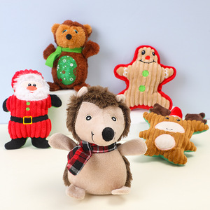 Kinghon Hot Sale Interactive Christmas Dog Chew Toy Modern Santa Elk <b>Plush</b> Xmas Gift Dog Toy - Product Image 4
