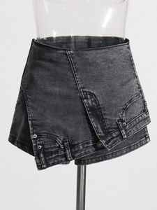 Fashion Unique New Streetwear Sexy Irregular Washed <b>Jean</b> Shorts Women Short Denim Shorts for Women Shorts Women - Product Image 3