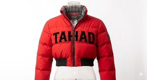 Chaqueta Acolchada de Algodón Tejido para Mujer, Personalizada, de Invierno, Premium, Resistente al Viento, con Cierre de Botones Cubiertos y Bolsillos Laterales - Product Image 4