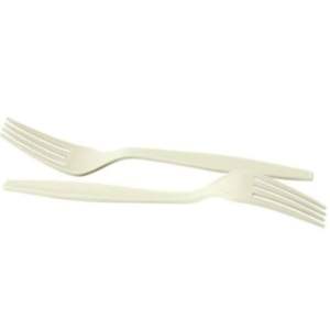 Fourchette compostable en amidon de maïs biodégradable pour les plats à emporter, les pique-niques et l'emballage alimentaire, disponible au meilleur prix - Product Image 5
