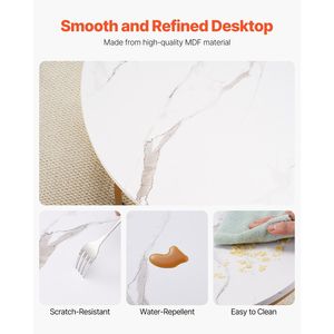 Vintage Nesting <b>Coffee</b> <b>Table</b> Set of 2 31.5 in <b>Small</b> Place Side <b>Tables</b> for Night Stand or End <b>Table</b> - Product Image 4