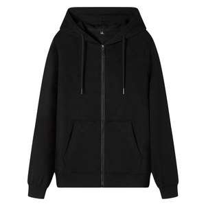 Ventes en gros de sweats à capuche de haute qualité 100% coton, coupe classique, couleur unie, logo imprimé personnalisé, fermeture éclair intégrale pour hommes - Product Image 4