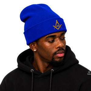 Heritage Masonic Regalia Greek Apparel Brotherhood Fraternity Masonic Wear Thermal Knitted <b>Men</b> Warm acrylic Cap <b>Beanie</b> <b>Hat</b> - Product Image 3