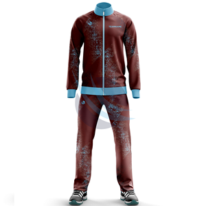 Ensemble de survêtements pour adultes, impression par sublimation, durable, léger, logo personnalisé, manches longues, respirant, fermeture éclair, deux pièces - Product Image 5