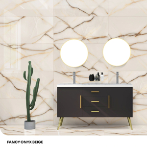 Azulejo de Porcelana Opal Radiance Gloss, 600x1200mm, 60x120cm, 24x48 Pulgadas, Superficie Decorativa de Lujo Contemporánea - Product Image 1