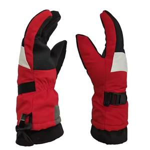 Gants de ski personnalisés, élégants et tendance, doublés de polaire, gants de sport d'hiver en cuir d'agneau et de chèvre pour le snowboard - Product Image 3