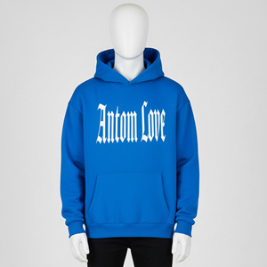 Sudadera con Capucha Negra para Hombre, Talla Grande, Algodón French Terry, Diseño con Estampado Trasero, Estilo Casual Otoñal - Product Image 5