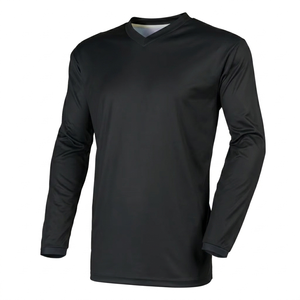 Custom Men Black Long Sleeve Performance T-Shirt Moisture Wicking Off Road Automotive Gear Set Custom Motocross Jersey - Product Image 1