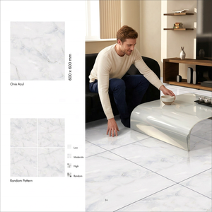 Marconix 60x60cm Carreaux de sol en porcelaine vitrifiée brillante 24x24 pouces Carreaux de céramique polis Meilleur prix Commande en gros de carreaux - Product Image 6