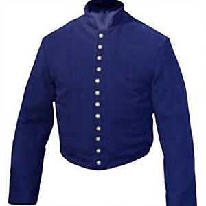 Chaquetas de Punto Impermeables de Invierno Azul Oscuro para Reenactores, Hechas a Mano, con Logotipo Personalizado en Relieve, de Alta Calidad, en Oferta - Product Image 1