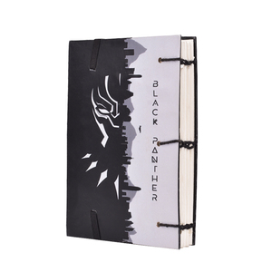 Premium <b>A5</b> Handmade Paper Notebook Superhero Mask Design Cardboard Cover 100 Pages Eco Friendly <b>Diary</b> Elastic Band Closure Dairy - Product Image 2