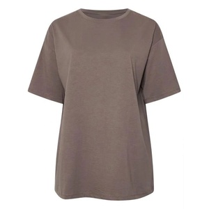 Camiseta de mujer modal estampada blanca con cuello redondo, camiseta informal de manga corta con estampado para chica, camiseta holgada barata de moda urbana para mujer - Product Image 1