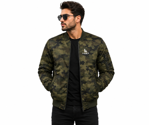 Custom <b>Men's</b> Solid Winter Grey Bomber Varsity <b>Jacket</b> Full Zip Lightweight Polyester Casual Streetwear Team Wear OEM ODM - Product Image 1