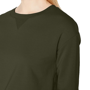 Sudaderas Personalizadas para Mujer al por Mayor, Cuello Redondo, Felpa Lisa, Diseño Impreso, Transpirables, de Secado Rápido, Ecológicas, para Gimnasio - Product Image 5