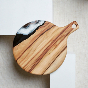 Planche à découper ronde en bois et marbre de 13 pouces, épaisseur 1,5 cm, faible MOQ, avec logo personnalisé, idéale pour la cuisine - Vente chaude - Product Image 3