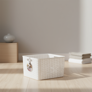Cesto in Plastica Bianca CESTA RATTAN N6 28.6L 34X40CM per Organizzazione e Stoccaggio Domestico - Product Image 2