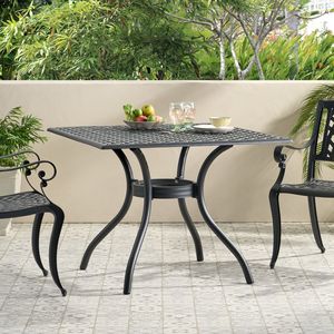 Table d'extérieur carrée Cayman Arch Mesh I 39 pouces - Product Image 1