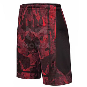 Shorts de basketball pour hommes en polyester 100% respirant, à séchage rapide, de qualité supérieure, confortables, à taille élastique mi-haute, personnalisables - Product Image 2