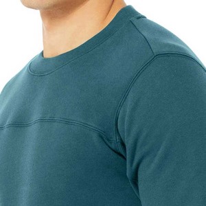 Sudadera de Cuello Redondo para Hombre, Color Sólido, Corte Regular, Felpa Francesa de Algodón, con Bolsillos Laterales, Ropa Casual de Otoño - Product Image 6
