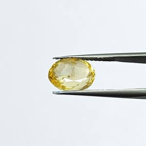 Zafiro amarillo ovalado natural de 6.50 quilates de Sri Lanka, piedras preciosas sueltas para la fabricación de joyas y anillos YOIH-158 - Product Image 5