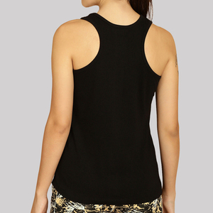 Camisetas sin mangas para mujer, personalizadas con gráficos, de algodón, para exteriores, de verano, informales, con cuello redondo, espalda cruzada, para gimnasio, correr, con tejido acanalado para entrenamiento. - Product Image 6