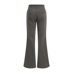 Pantalon de survêtement ample pour femme, coupe slim évasée, en molleton 400 g/m² délavé à l'acide, style vintage, streetwear décontracté - Product Image 2