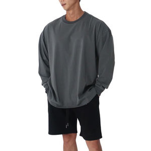 T-shirt de sport et de fitness pour hommes, chemises athlétiques musclées, vêtements de fitness Ringer, chemises de sport pour hommes en vente - Product Image 1