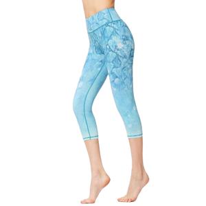 Icatcher Industry Wholesale Ladies Gym <b>Capri</b> Fitness Wear Suit Floral Printed Women Sport Wear Workout Fitness Sets - Product Image 1