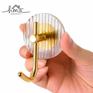 Silver Gold Decorative Wall Mounted Nail Free Coat <b>Hooks</b> Factory Wholesale Custom Acceptable Single Acrylic Single Hanging <b>Hooks</b> - Product Image 1