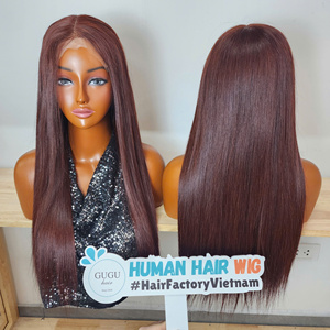 Nouvelle perruque magnifique de 30 pouces avec closure 5x5, cheveux humains vietnamiens 100% naturels, soyeux et raides, densité 180, couleur naturelle - Product Image 3