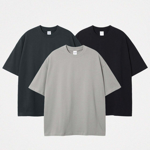 T-shirt à manches courtes pour homme, coupe classique, imprimé lettres, col rond, jersey décontracté, 100% coton, design uni, respirant, gris - Product Image 1