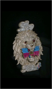 Colgante de León 3D Personalizado con Diamantes de Color Moissanite VVS y Baño de Plata 925, Corte Brillante Redondo, Joyería para Hombre, ¡Gran Venta! - Product Image 3