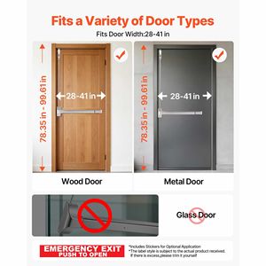 Barra Antipanico Verticale in Acciaio Inox da 28 Pollici per Porte Commerciali, Dispositivo di Emergenza - Product Image 2