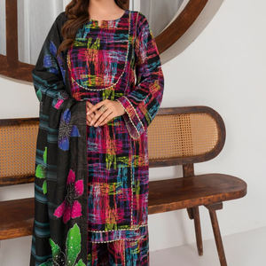Service OEM Fabricants de Vêtements : Ensemble Robe Khaddar et Shalwar Kameez pour Femme, Meilleure Vente, Haute Qualité, Formel Hiver - Product Image 5