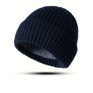 Process Impex Unisex Checkered Ripped Beanie <b>Hat</b> 100% Acrylic Winter Contrast Color Cuff Adult Size 56-58CM Casual Fishing - Product Image 6