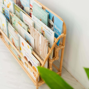 Estantería infantil de ratán natural al por mayor, decoración de estilo rústico para habitación infantil/dormitorio, buen precio desde Vietnam - Product Image 4