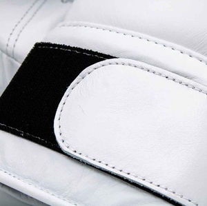 Gants de boxe en cuir blancs à fermeture Velcro, vente en gros, best-seller, haute qualité, logo personnalisé, pour le sparring - Product Image 6