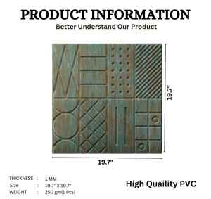 Panneaux muraux autocollants 3D en PVC imitation bois rustique 0,5 mm, panneaux muraux autocollants CS, panneau mural 3D autocollant - Product Image 3