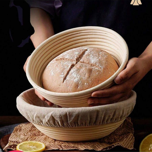 ตะกร้าขนมปังหวายสานด้วยมือเครื่องครัวซิลิโคนสำหรับเบเกอรี่ - Product Image 5