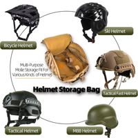 Sac de transport tactique Molle Hongkai Vanguard pour casque de protection, pochette de transport pour sports de plein air, sac de rangement rembourré pour casque de moto et de cyclisme