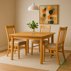 Sillas de Comedor de Madera Maciza de Diseño Moderno Fabricadas en Vietnam, Juego de Muebles de Comedor Listos para Armar para Uso Doméstico, 1 Año de Garantía - Product Image 3