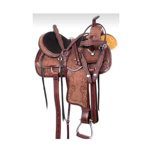 Selle de cheval en cuir de fabrication indienne, qualité supérieure, selle anglaise fabriquée en Inde, meilleur prix - Product Image 2