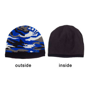 New Designs Custom Oversized Acrylic Knit Beanie Cap Soft Warm Skull Hat Large Print Design for Business Winter <b>Accessory</b> - Product Image 2