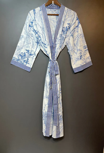 Bata Kimono con Estampado de Dibujos Animados para Mujer, de Algodón Suave, Camisón de Verano Hecho a Mano, Estilo Kimono ODM, Bata de Estar por Casa con Cintura Elástica Completa - Product Image 2