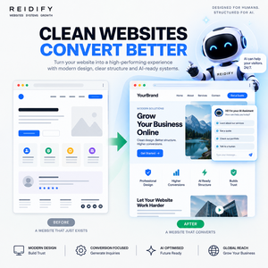 การตั้งค่าผู้ช่วยเว็บไซต์ REIDIFY AI เพื่อการสนับสนุนอัจฉริยะและประสบการณ์ดิจิทัลที่เพิ่มประสิทธิภาพการแปลงผู้ใช้ - Product Image 1