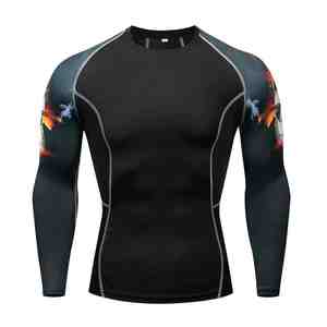 Camisetas de Compresión Sublimadas Personalizadas de Alta Calidad para MMA, Camiseta de Compresión para Hombre al por Mayor - Product Image 4