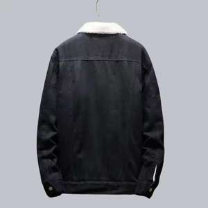Vestes en jean pour hommes en fourrure, style streetwear, personnalisables, vente en gros, modèle 2026, fabriquées par TRIOTAKE INDUSTRY - Product Image 2