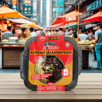 Dokkaebi Jajangmyeon Coréen Instantané Prêt-à-Consommer, Hot Pot Auton chauffant Épicé, Sous Vide, Malaisie, Durée de Conservation 11 Mois, Pour Adultes, Cuit