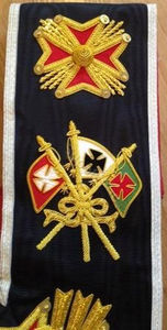 Collier de Maçonnerie du Rite Écossais 29ème Degré, Haute Qualité, Personnalisé, Brodé en Nylon - Meilleure Vente de Colliers Maçonniques Personnalisés - Product Image 2